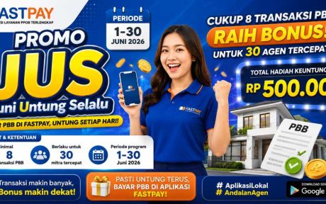 Promo JUS Fastpay Juni 2026: Transaksi PBB