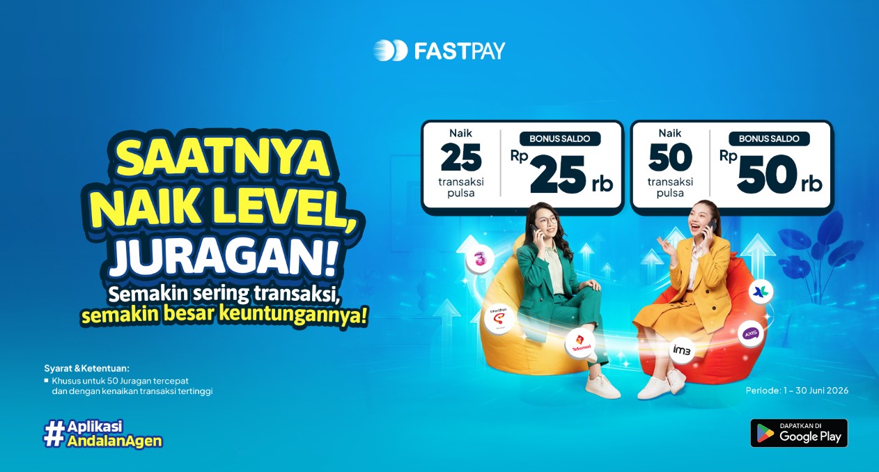 Promo Pulsa Fastpay Juni 2026 Bonus Saldo Untuk Agen Pulsa