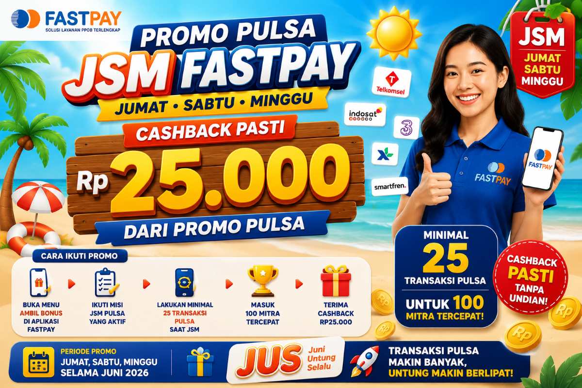 Promo Pulsa JSM Fastpay Juni 2026