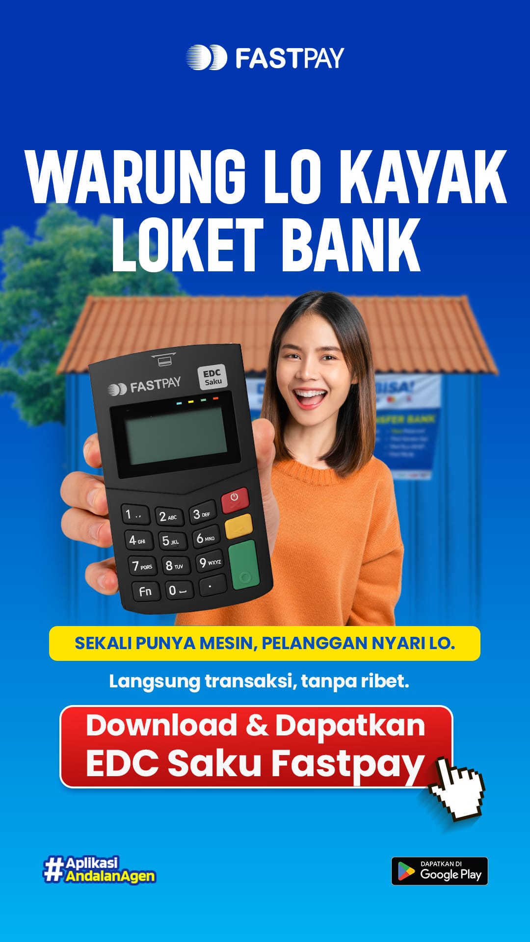 Agen Fastpay Mentawai adalah peluang usaha EDC mini ATM