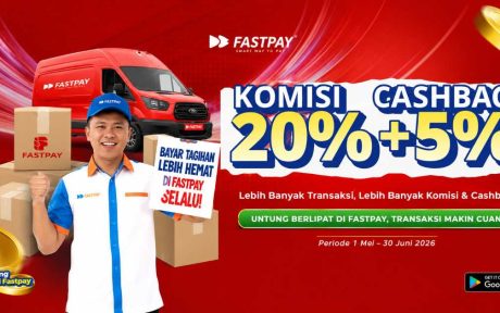 Promo Lion Parcel Fastpay Juli 2026 Komisi 20% Cashback 5% Tanpa Batas