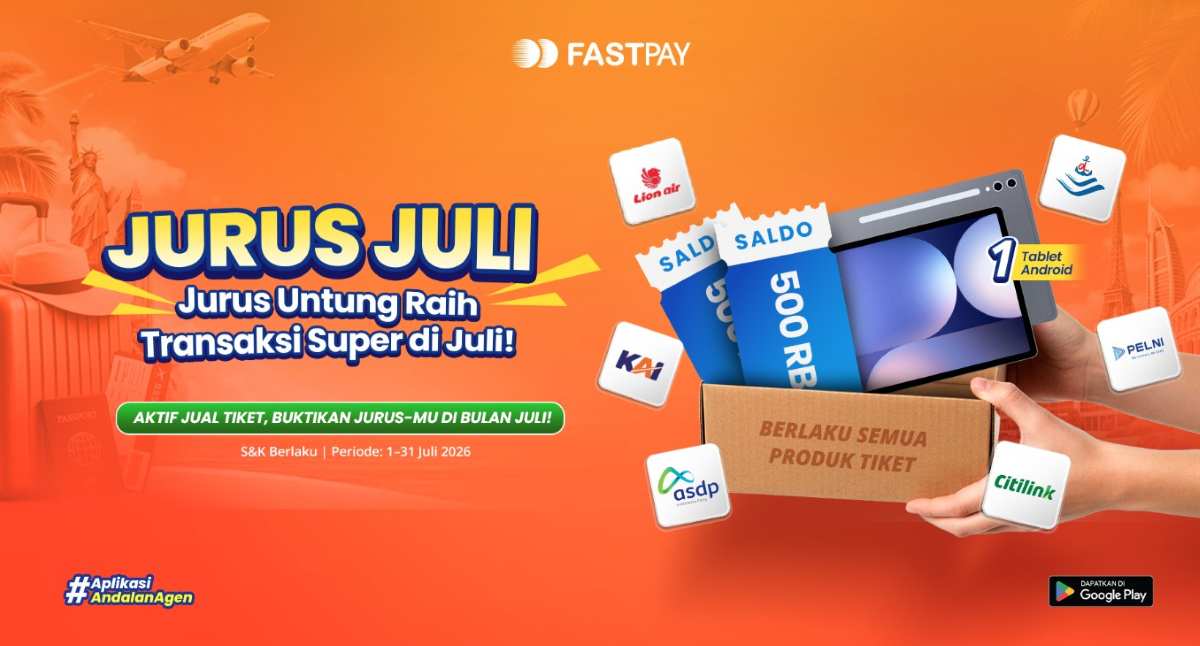 Promo Tiket Fastpay Juli 2026 -Jurus Juli
