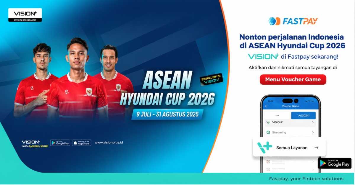 Vision+ Premium Sports Fastpay -Cara Nonton ASEAN Hyundai Cup 2026