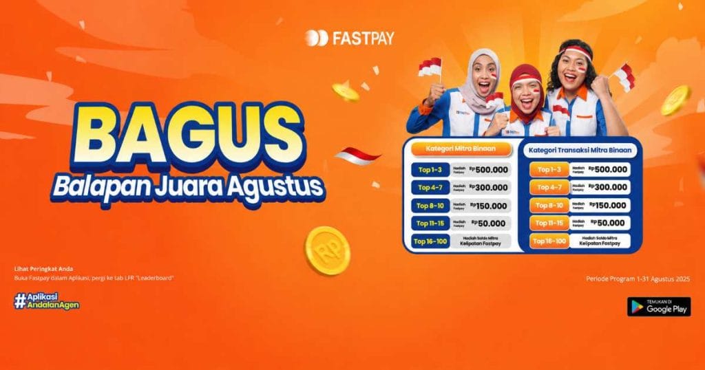 Promo BAGUS Fastpay Agustus 2026- Balapan Juara Berhadiah