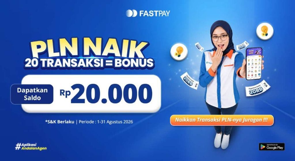 Promo PLN Fastpay Agustus 2026