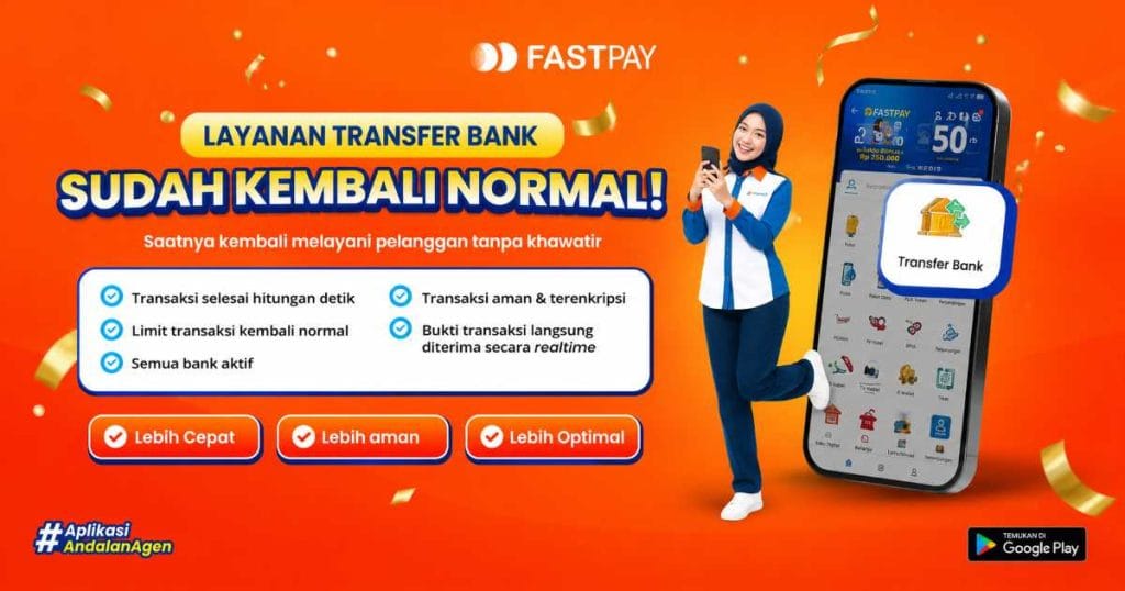 Transfer Bank via Agen PPOB Fastpay