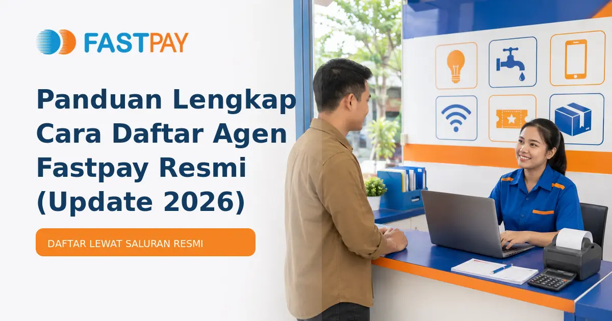 Panduan cara daftar Agen Fastpay resmi di loket pembayaran