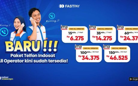 Paket Telepon Indosat All Operator Terbaru di Fastpay