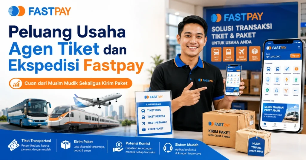 "peluang usaha agen tiket dan ekspedisi fastpay