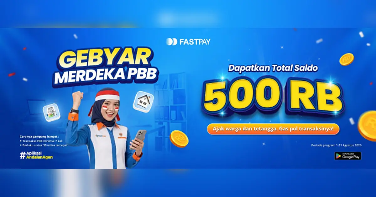 Promo PBB Fastpay Agustus 2026: Gebyar Merdeka