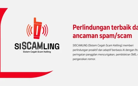 SISCAMLING telkomsel perlindungan dari spam dan scam berbasis AI