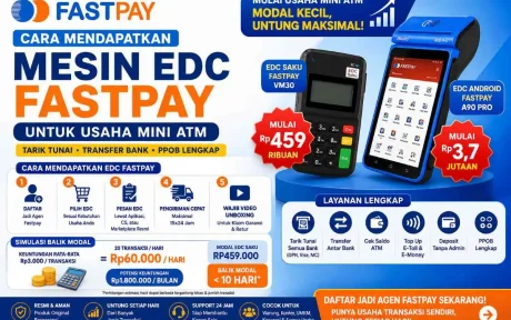 Cara Mendapatkan Mesin EDC Fastpay untuk Usaha Mini ATM 2026