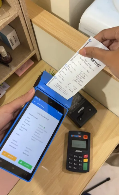 edc android dan edc saku fastpay plus cetak struk